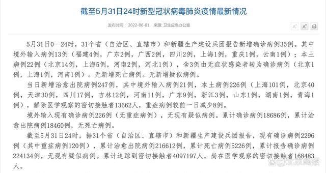 【31省份新增2例确诊其中本土12例_31省新增确诊22例含本土2例】