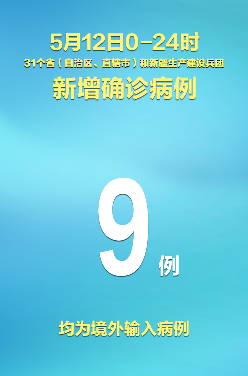 4地新增9例均为境外输入/12地新增39例境外输入病例
