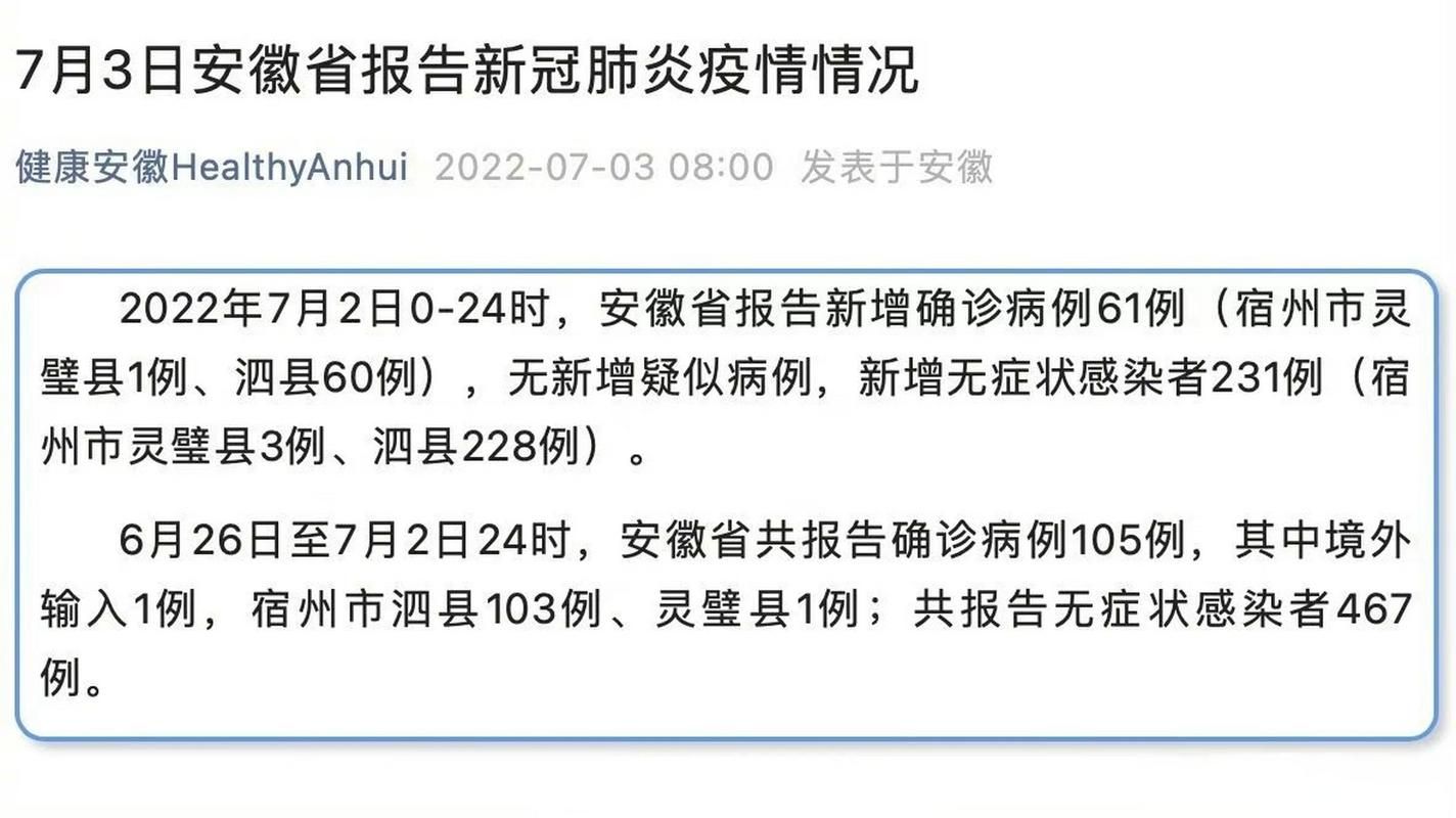 31个省份新增核酸阳性7例安徽省安庆市宿松县23例_宿松新冠病毒最新消息