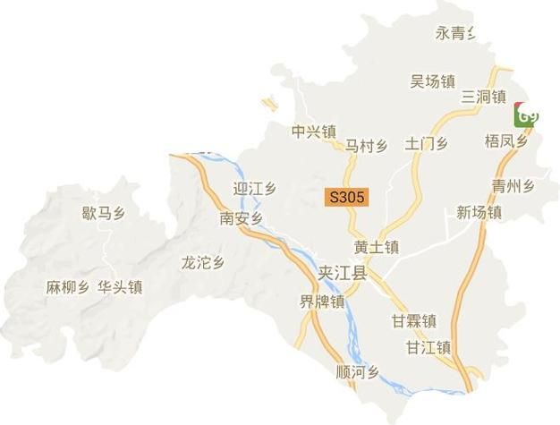 警方通报四川省乐山市夹江县疫情最新情况:四川乐山市夹江县地图