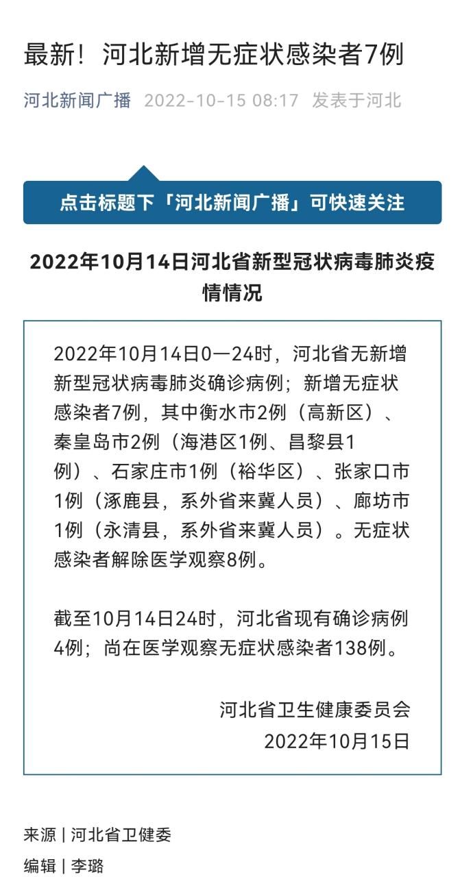 廊坊昨日新增破11/廊坊新增病例