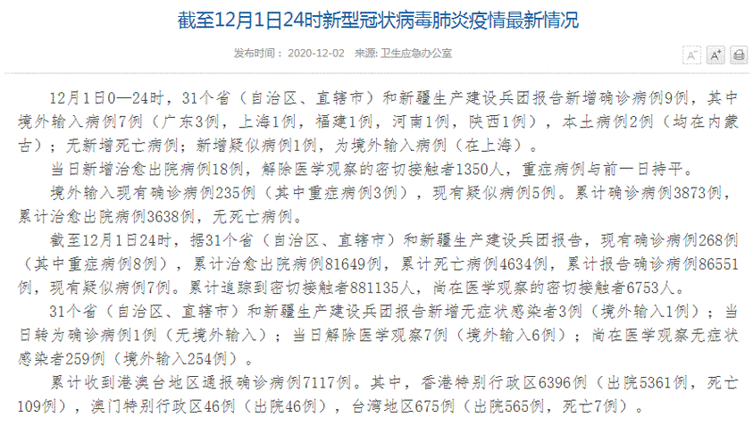 31省市新增24例死亡病例涉18省:内地新增死亡病例