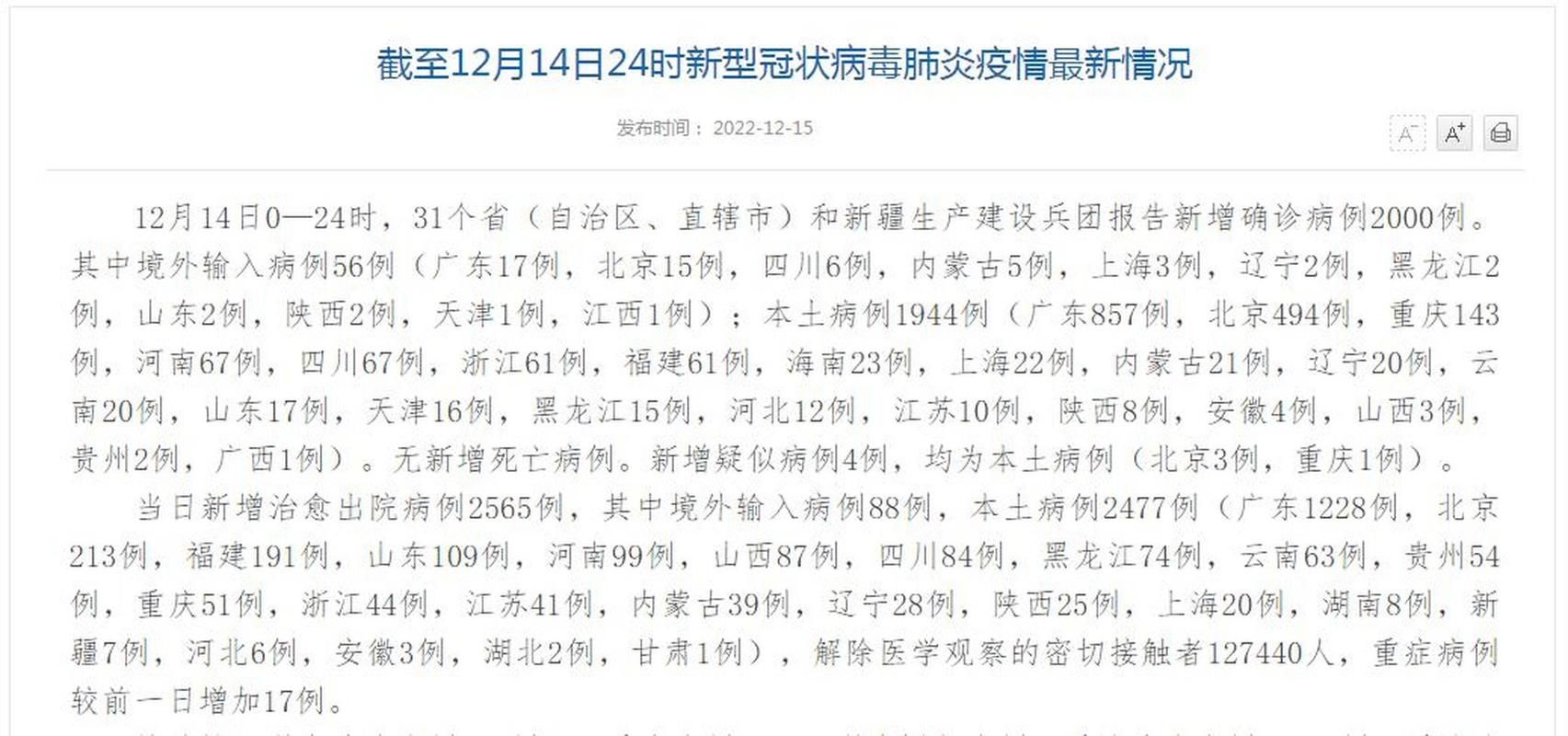 31省新增15例确诊其中本土1例(31省新增确诊33例本土17例)
