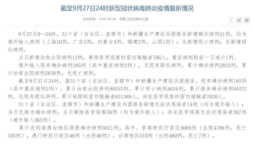 31个省份新增境外输入9例洱源县20例/云南洱源有疫情吗