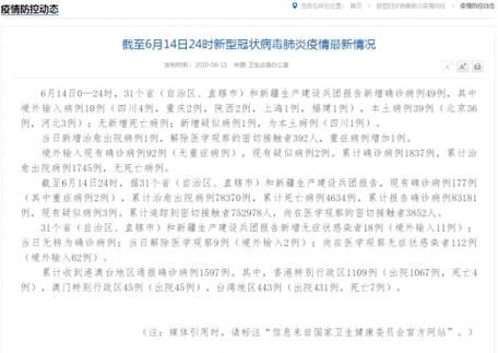 【31个省份9月6日最新疫情数据_9月6日全国疫情最新】