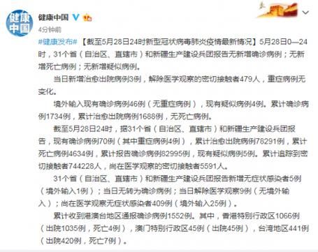 31省新增24例死亡病例及7例无症状(31省份新增确诊病例49例其中本土病例24例)