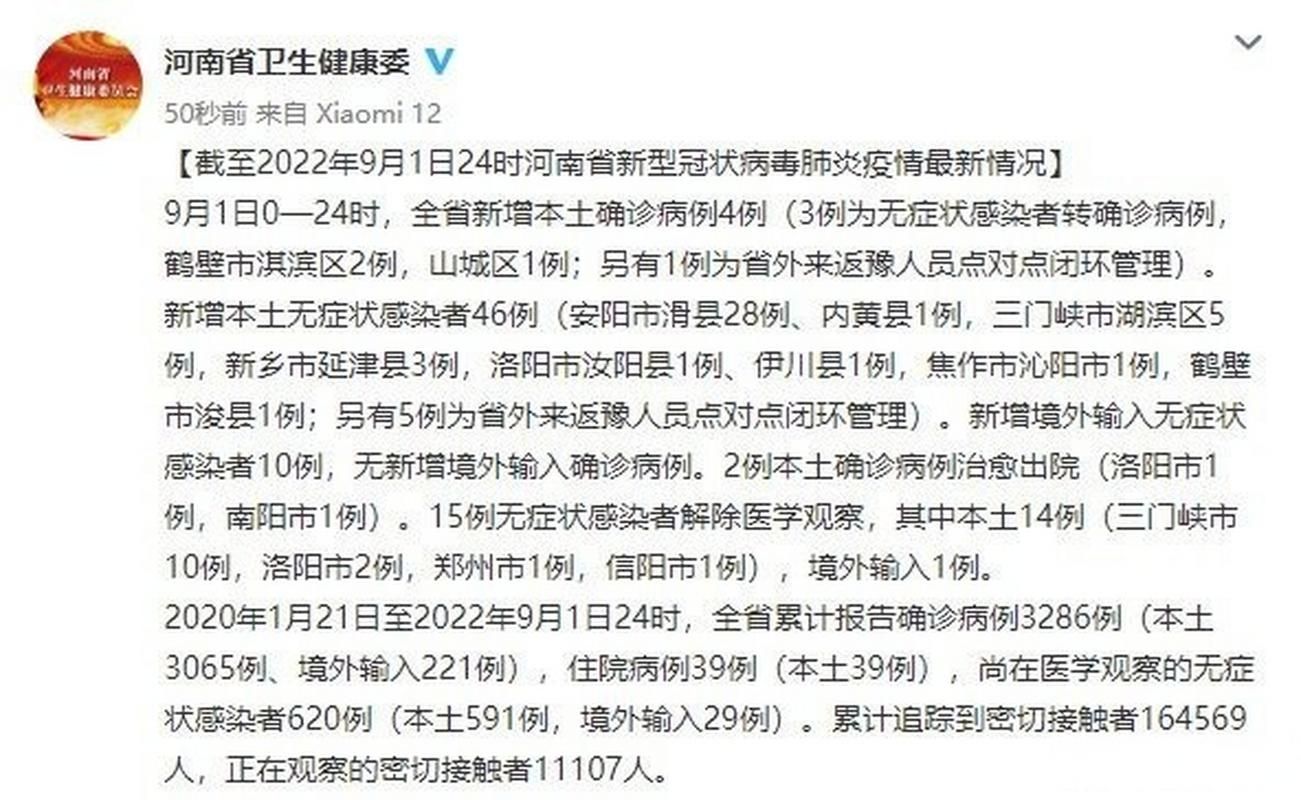 【31省份新增4例核酸阳性涉22省市,31省份新增确诊46例】